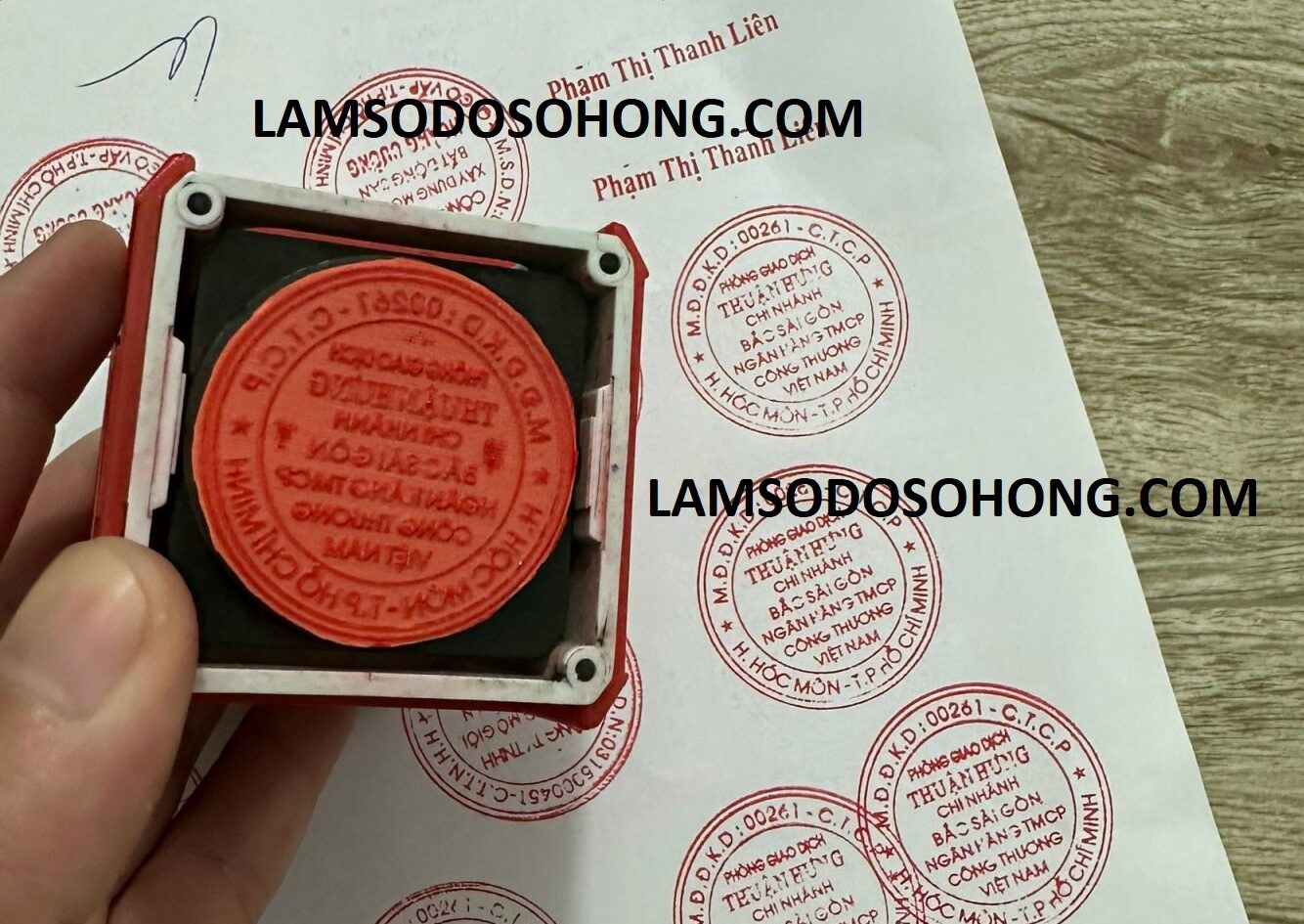 khắc dấu giả, làm dấu tròn giả